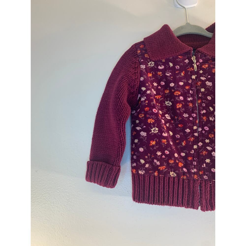 BABY GAP Girl’s Corduroy/Sweater Zip Up Cardigan / Size: 12-18 Months - Picture 6 of 7
